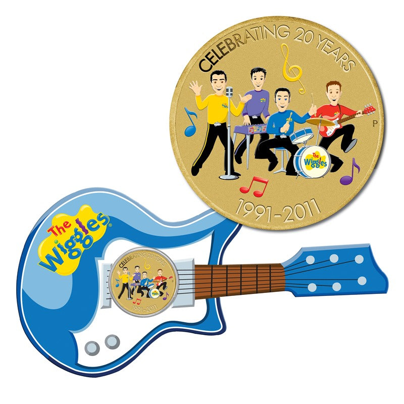 2011 The Wiggles 20th Birthday 4 Coin Collection Carry Case