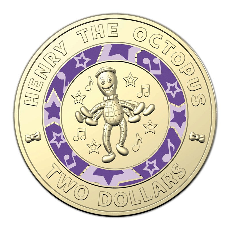 $2 2021 Wiggles - Purple Henry the Octopus UNC