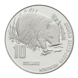 $10 1998 Wombat Piedfort Silver Proof