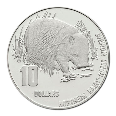 $10 1998 Wombat Piedfort Silver Proof