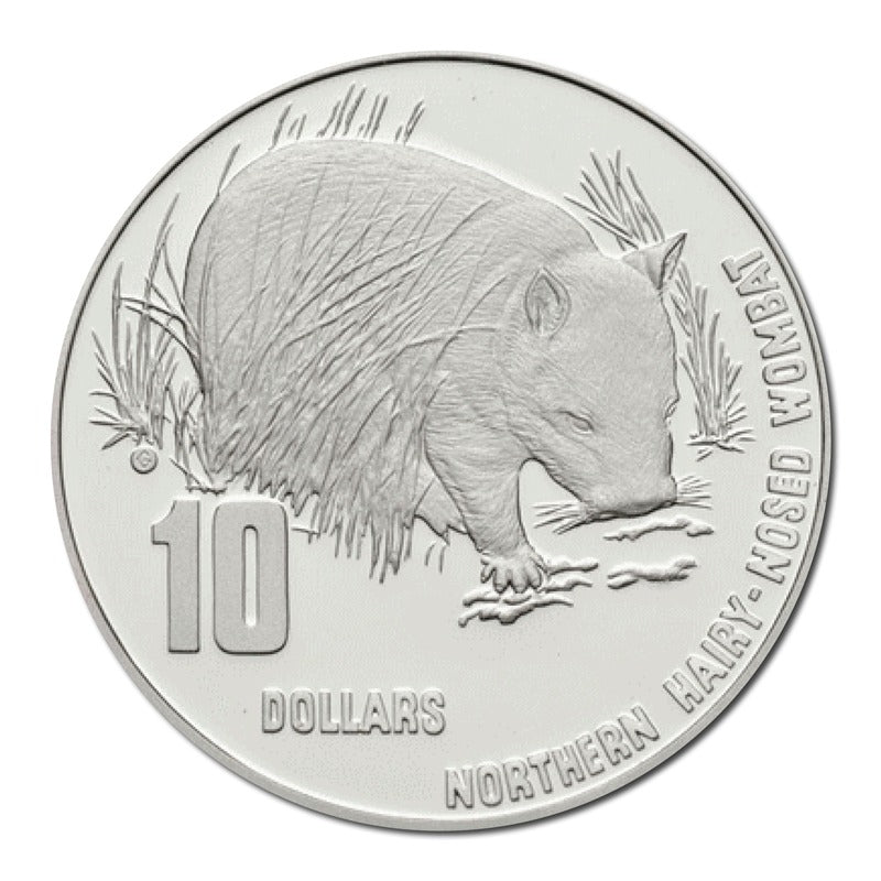 $10 1998 Wombat Silver Standard Proof