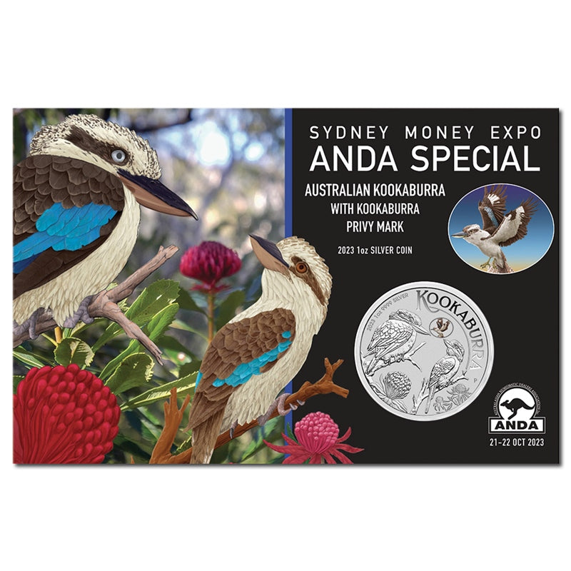 2023 Kookaburra 1oz Silver with Kookaburra Privy - ANDA Sydney