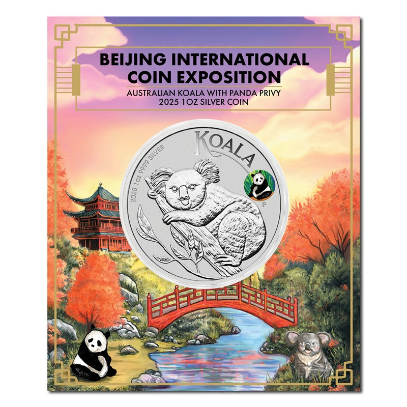 2025 Koala 1oz Silver with Panda Privy - Beijing Expo