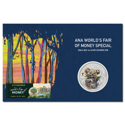 2026 Koala with Liberty Bell Privy Coloured 1oz Silver - ANA Coin Show Special