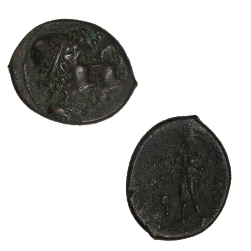 Ancient Italy, Bruttium, Rhegion 211-201BC Bronze Trias