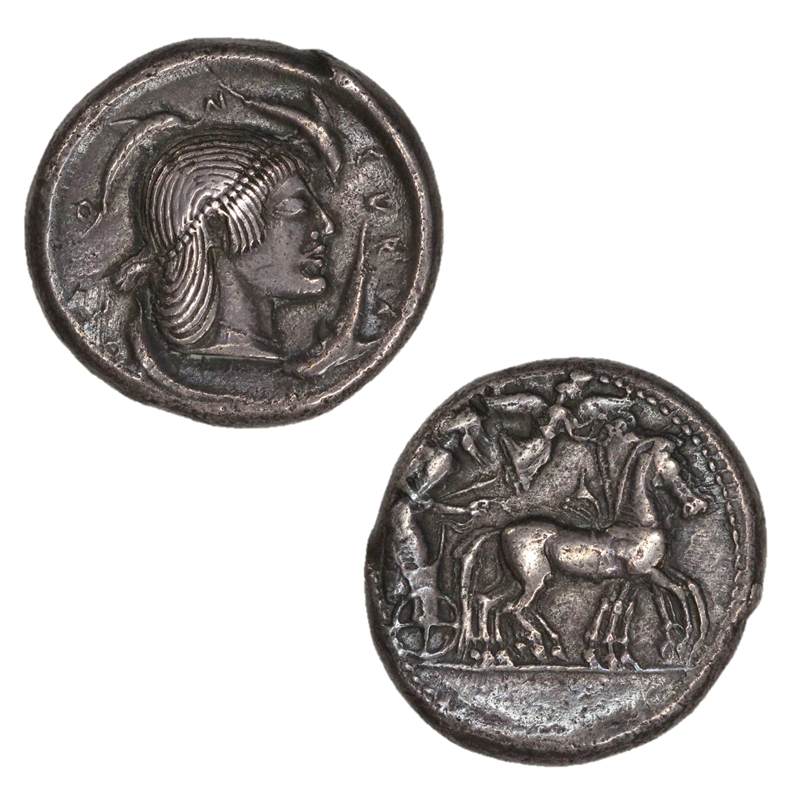 Sicily, Syracuse Deinomenid Tyranny 485-466BC Silver Tetradrachm