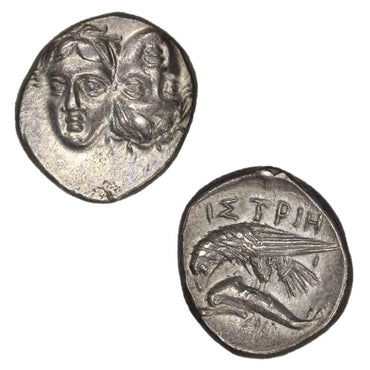 Greece, Thrace, Moesia, Istros 400-350BC Silver Drachm EF