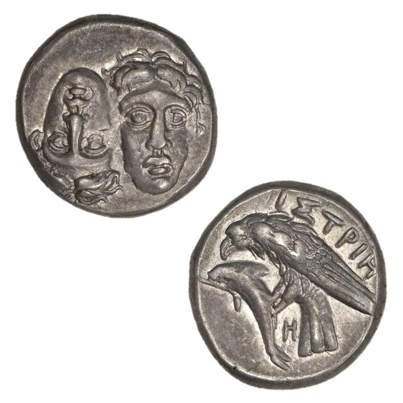 Greece, Thrace, Moesia, Istros 400-350BC Silver Drachm VF+