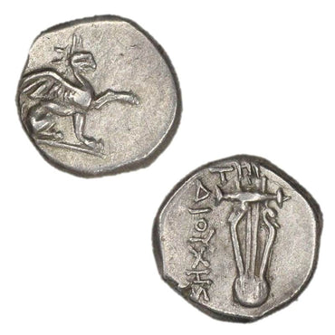 Ancient Greece, Ionia, Teos 320-294BC Silver Diobol nEF