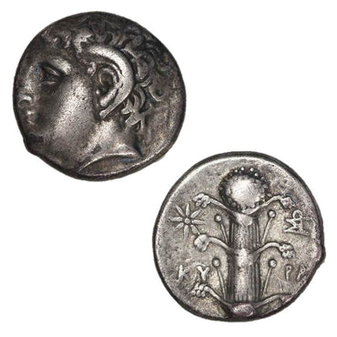 Ancient Greece, Kyrenaica 305-300BC Silver Didrachm VF