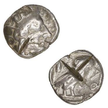 Attica, 'ATHENIAN OWL' 454-400BC Silver Tetradrachm - Test Cuts