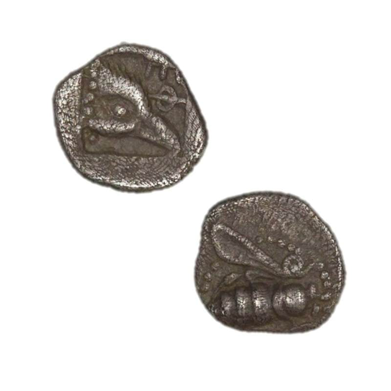 Greece, Ionia, Ephesos 500-420BC Silver Tetartemorion VF