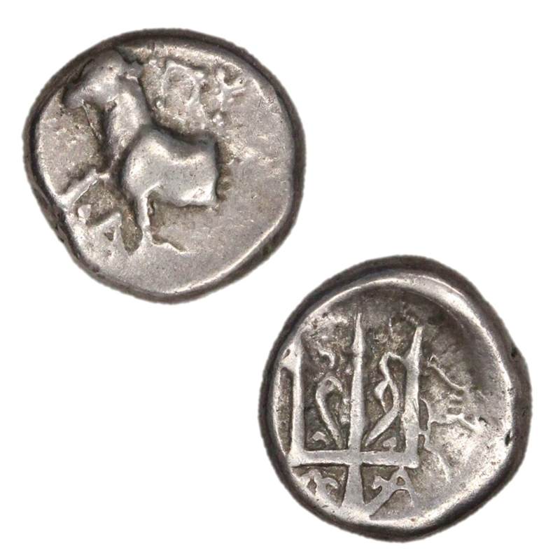 Greece, Thrace, Byzantium 387-340BC Silver Hemidrachm