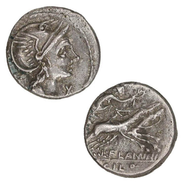 Roman Republican, L.Flaminius Chilo 109-108BC Silver Denarius