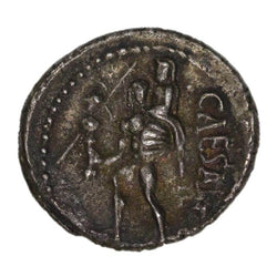 Roman Imperial, Julius Caesar 47-46BC Silver Denarius VF+