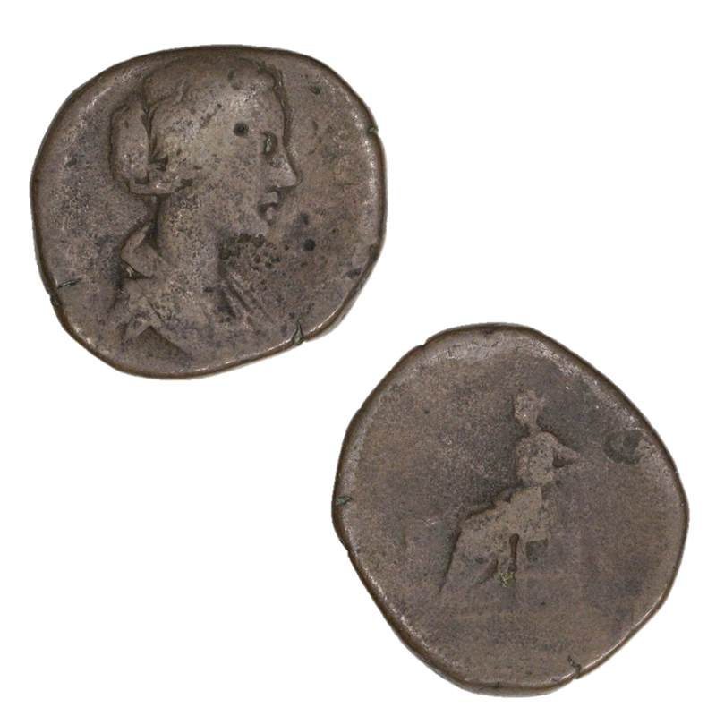 Roman Empire Crispina d.183AD (177-192AD) Bronze Dupondius
