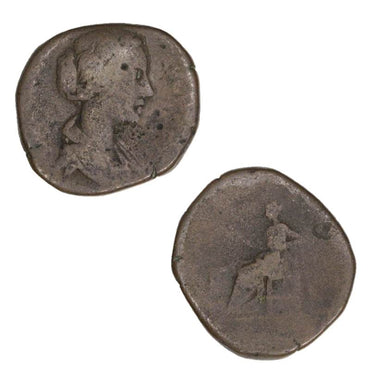 Roman Empire Crispina d.183AD (177-192AD) Bronze Dupondius