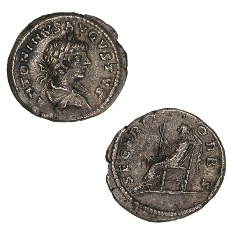 Ancient Rome, Caracalla 198-217 Silver Denarius