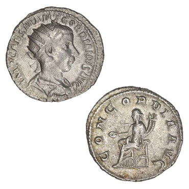 Ancient Rome, Gordian III 238-244AD Silver Antoninianus