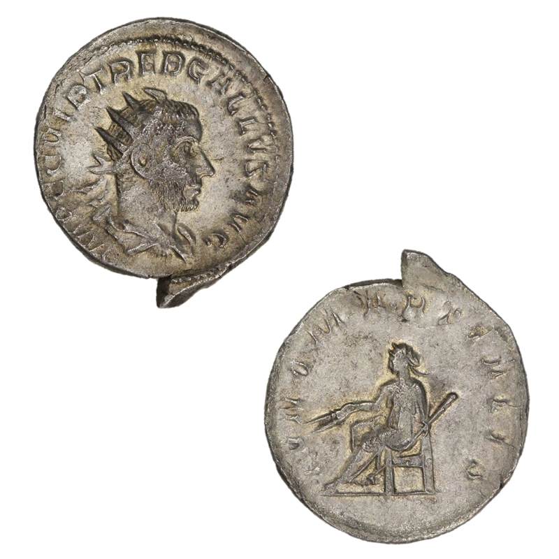 Rome, Trebonianus Gallus 251-253 AD Silver Antoninianus