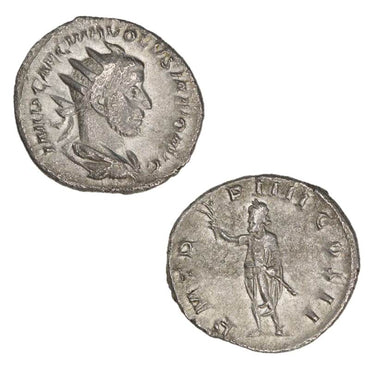 Roman Empire, Volusian 251-253AD Silver Antoninianus