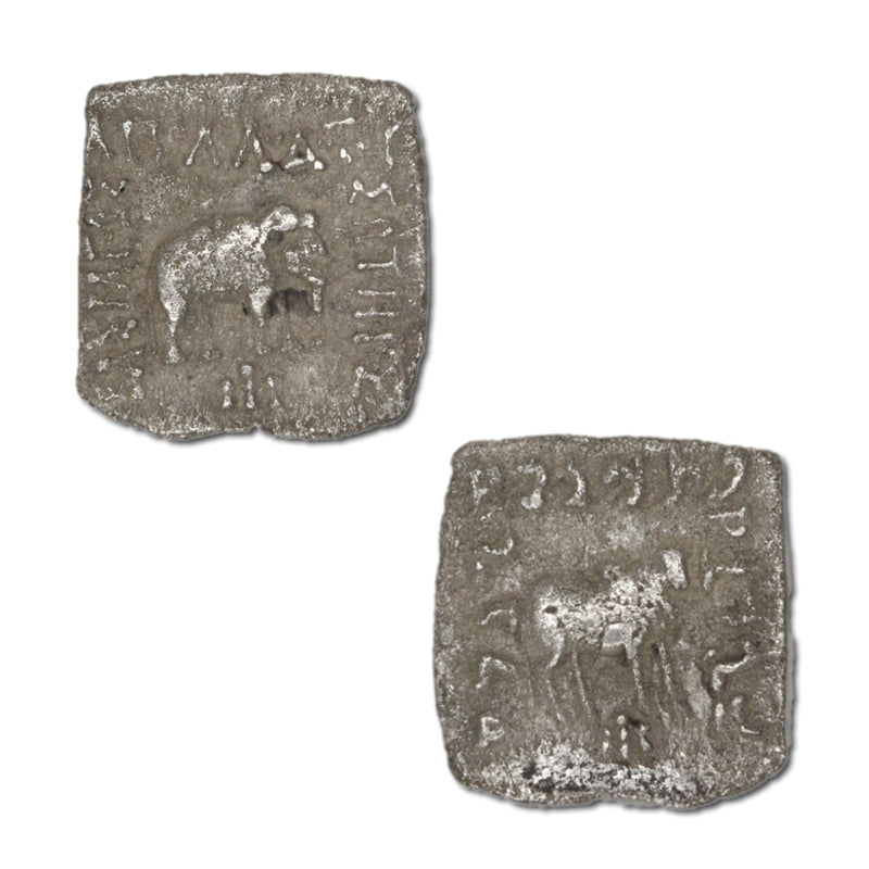Kings of Baktria, Apollodotos I 180-160BC Silver Drachm