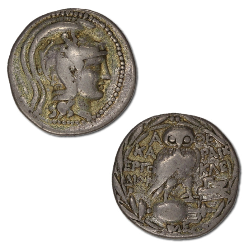 Greece, Attika, Athens 166-57BC Silver Tetradrachm
