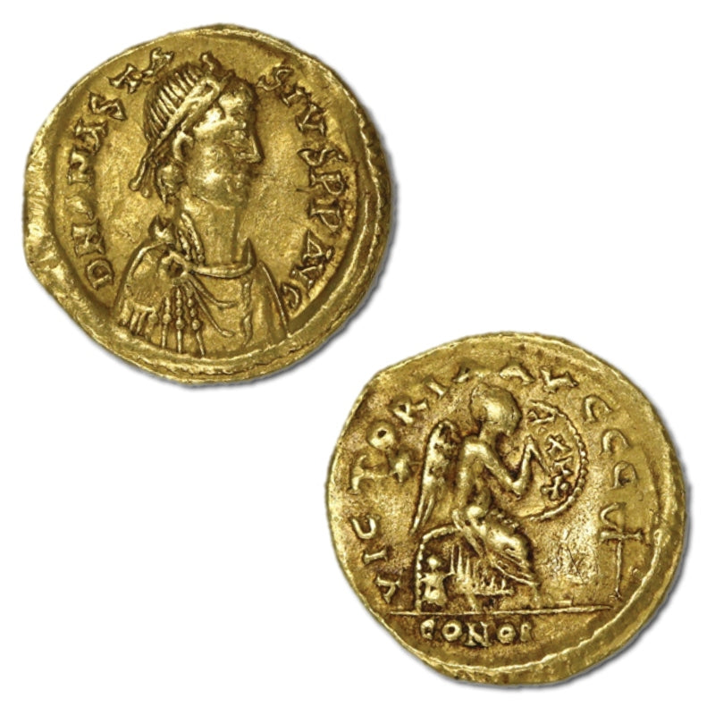 Byzantine, Anastasius I, 491-518AD Gold Semissis