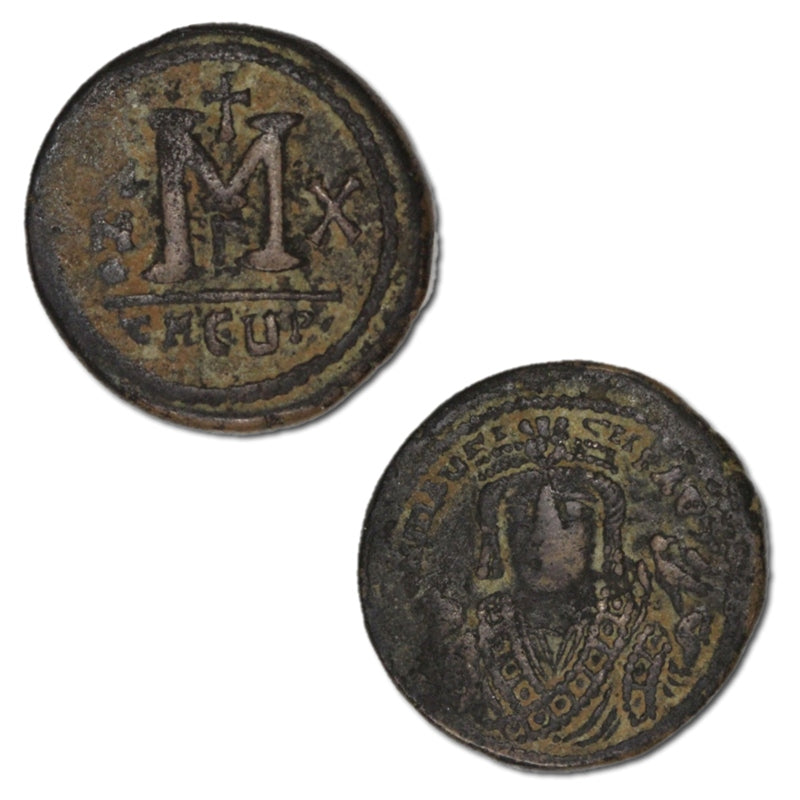 Byzantine, Maurice Tiberius 582-602AD Bronze Follis