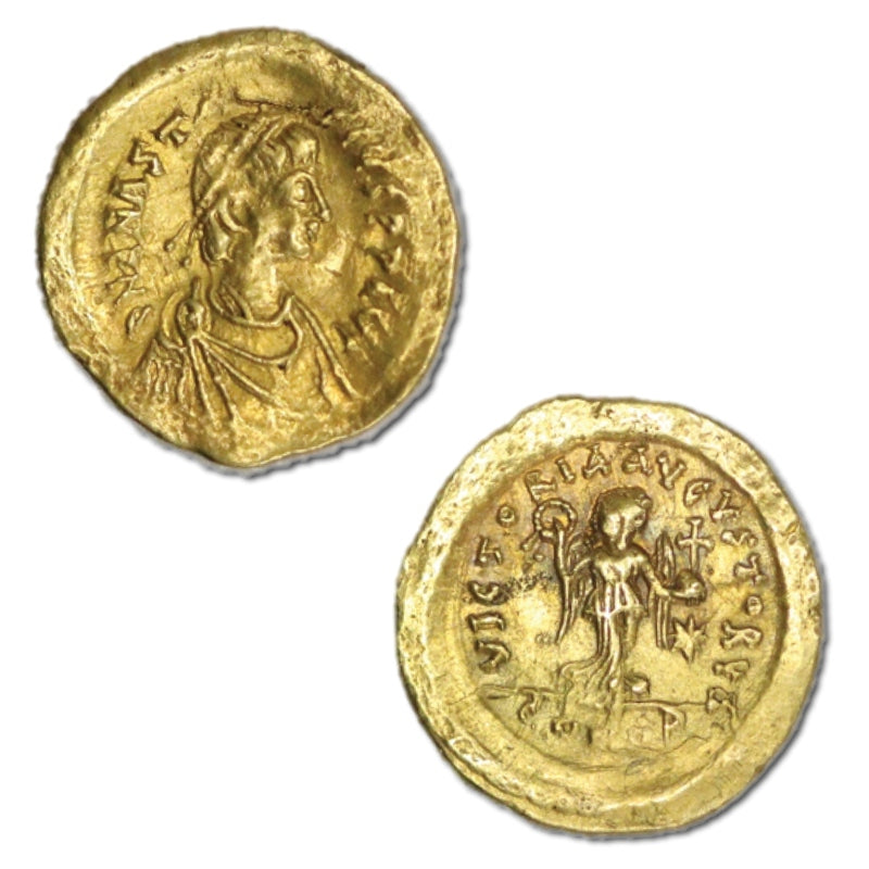 Byzantine, Anastasius I, 491-518AD Gold Tremissis