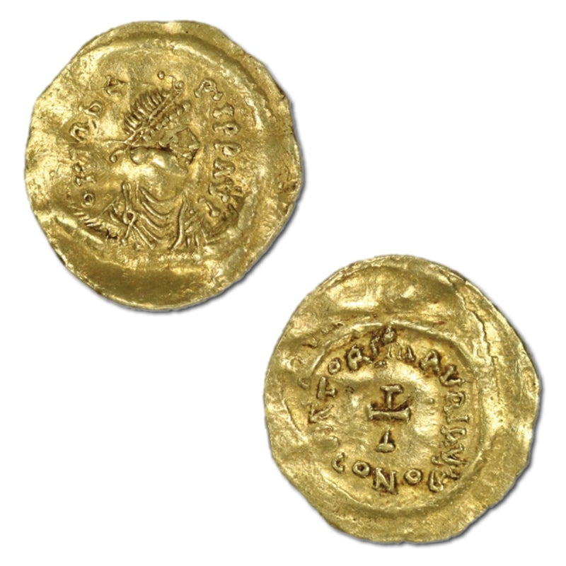 Byzantine, Maurice Tiberius, 582-602AD Gold Tremissis