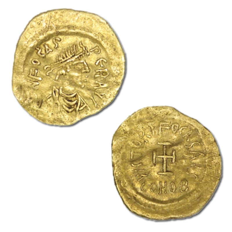 Byzantine, Phocas, 602-610AD Gold Tremissis