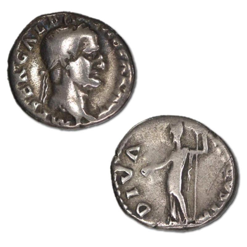Ancient Roman Galba 68-69AD Silver Denarius Fine