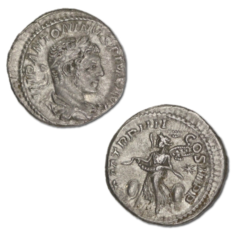 Ancient Roman Elagabalus 218-222AD Silver Denarius