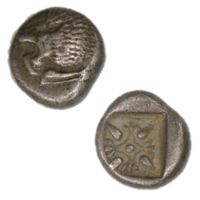 Greece, Ionia, Miletos Late 6th Century BC AR Hemihekte