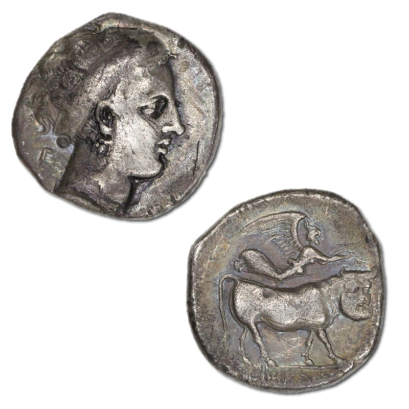 Italy, Campania, Neapolis 450-340BC Silver Didrachm