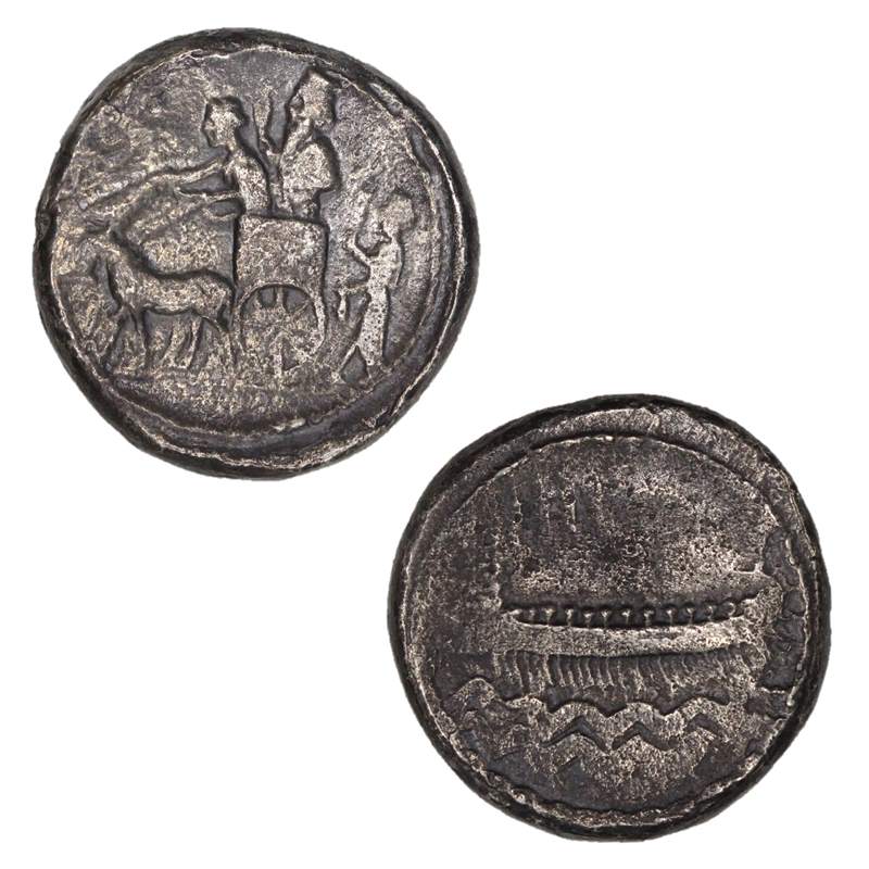 Phoenicia, Sidon 386-372BC Silver Double Shekel