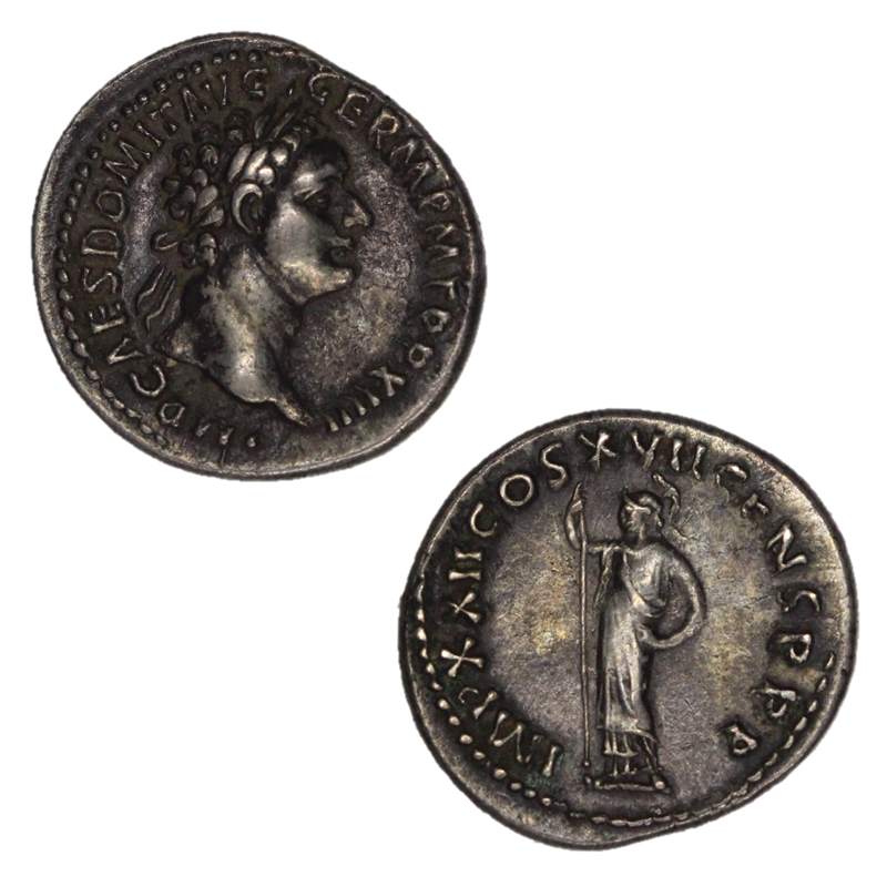 Roman Empire, Domitian 81-96AD Silver Denarius