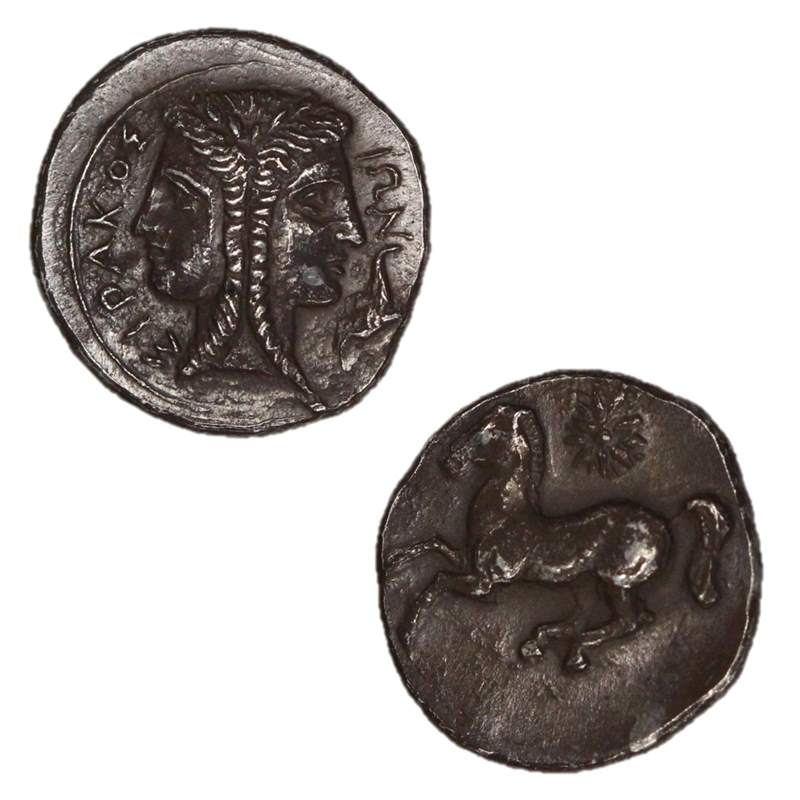 Sicily, Syracuse 345-306BC Silver 2 Litrai EF