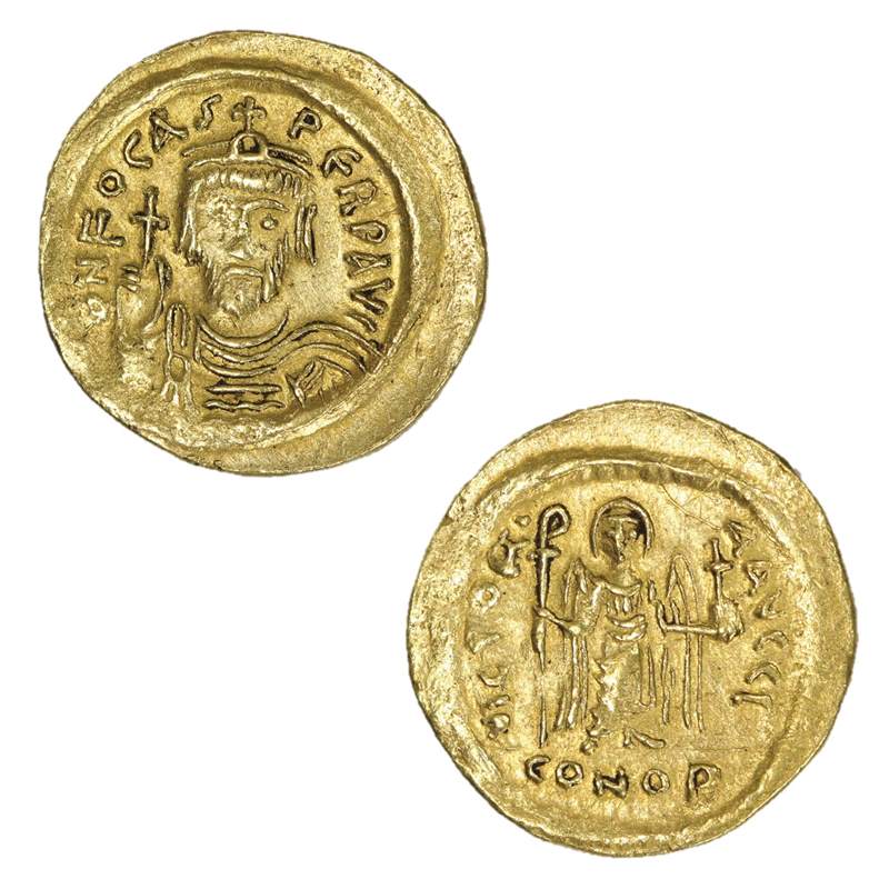 Byzantine Phocas 602-610AD Gold Solidus