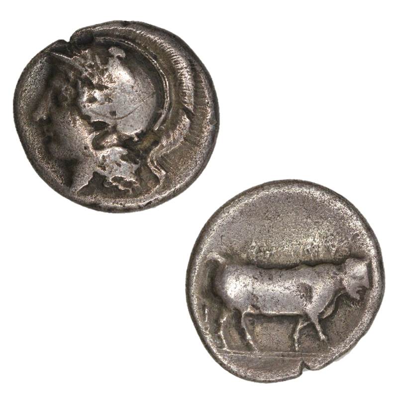 Italy, Campania, Hyria 405-400BC Silver Nomos/Stater