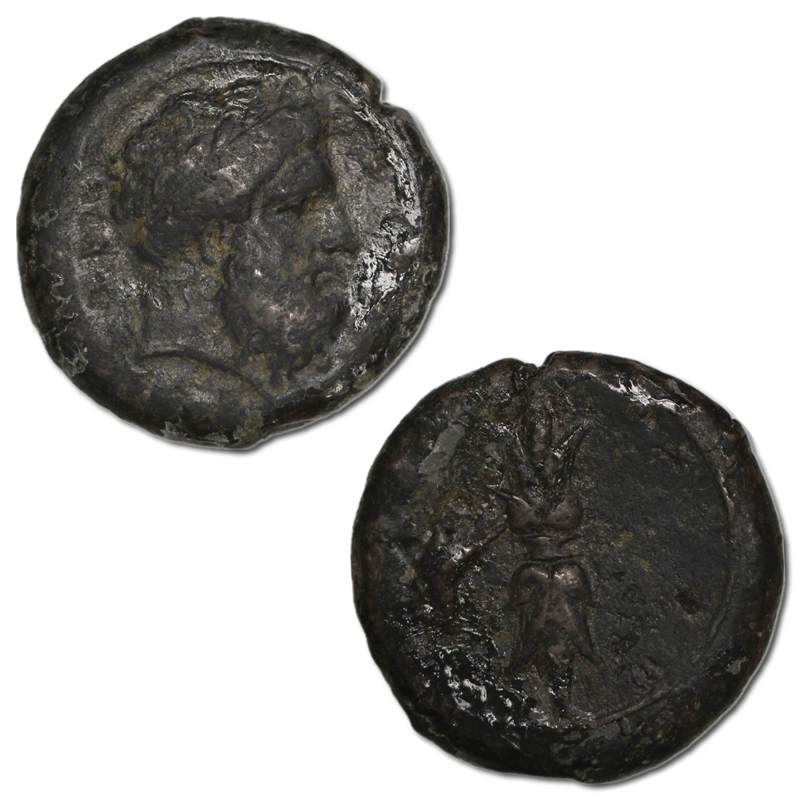 Greece, Sicily, Syracuse 345-317BC Bronze Hemidrachm