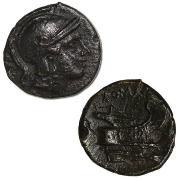 Roman Republic, Anonymous 217-215BC Bronze Quartuncia