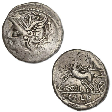 Roman Republican, C.Coelius Caldus 104BC Silver Denarius