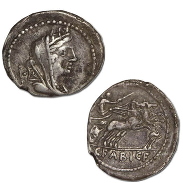 Roman Republican, C.Fabius Hadrianus 102BC Silver Denarius