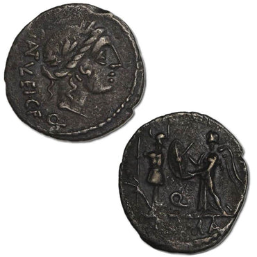 Roman Republican, C.Egnatuleius Cf 97BC Silver Quinarius