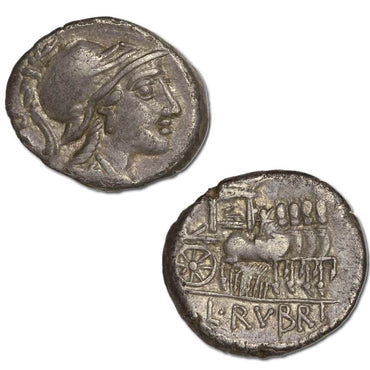 Roman Republican, L.Rubrius Dossenus 87BC Silver Denarius