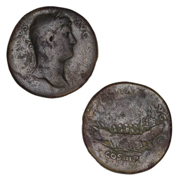 Ancient Rome, Hadrian 117-138AD Bronze Sestertius