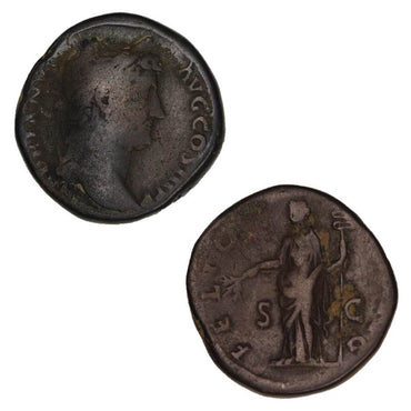 Ancient Rome, Hadrian 117-138AD Bronze Sestertius