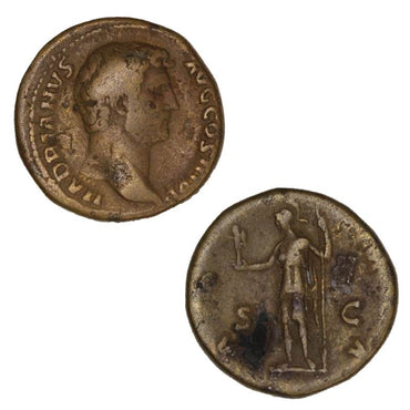 Ancient Rome, Hadrian 117-138AD Bronze Sestertius